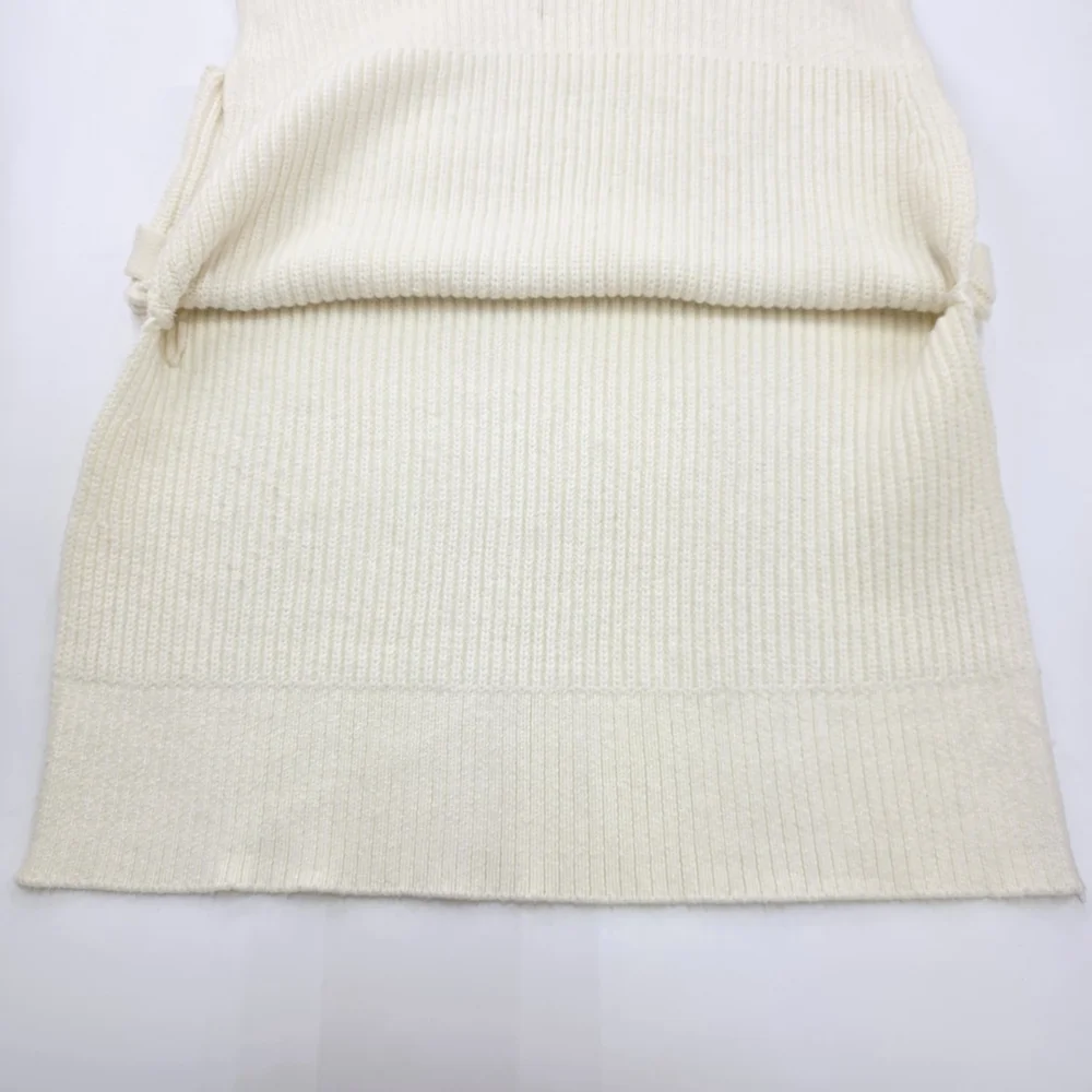 Cozy Chic Anthropologie Alexia Knit Tunic Women’s XS Cream Sleeveless Sweater